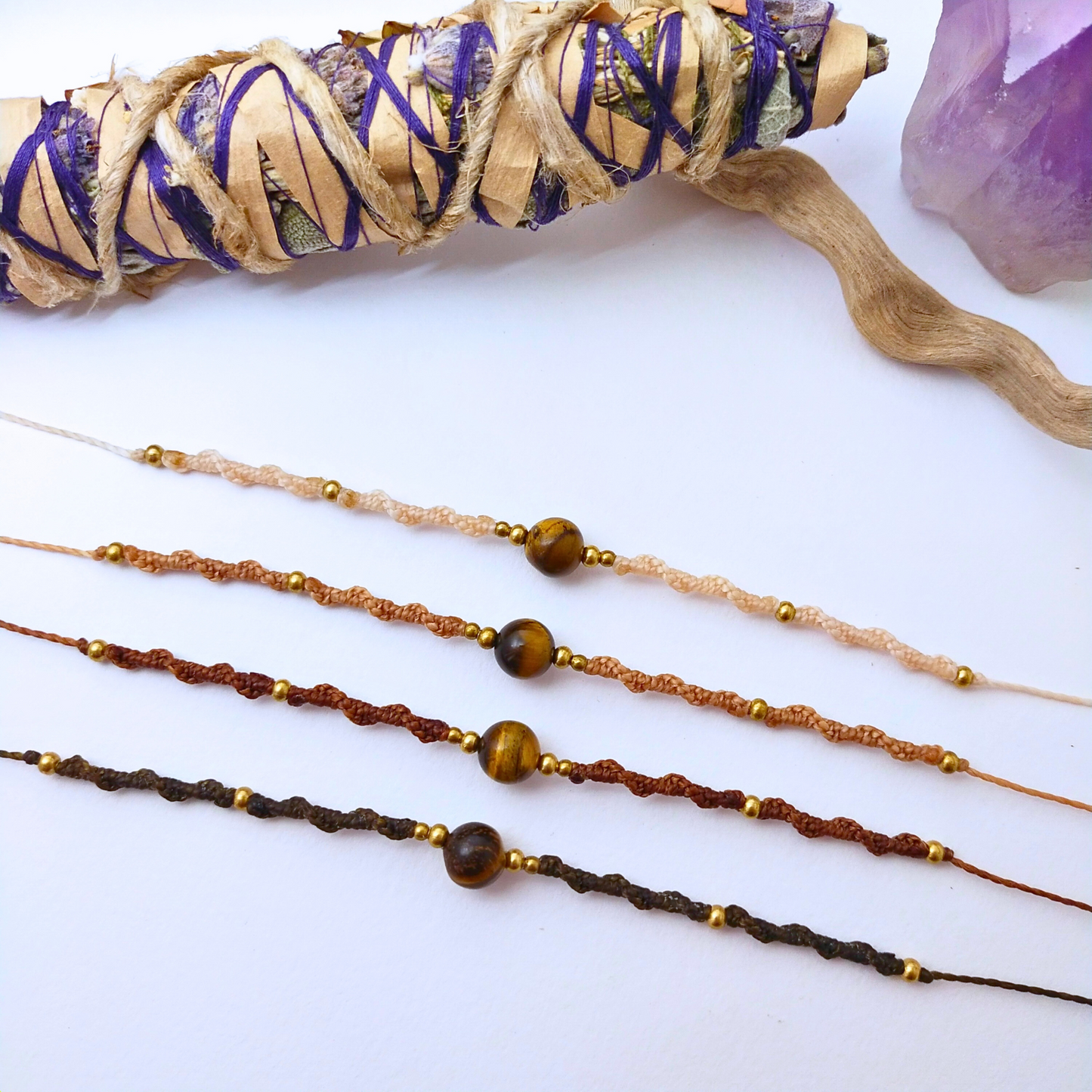 Braccialetti Prana - occhio di tigre