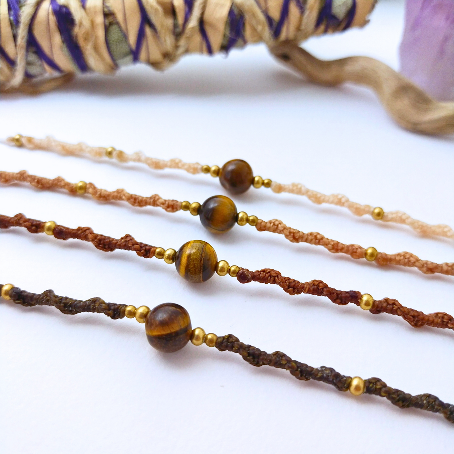 Braccialetti Prana - occhio di tigre