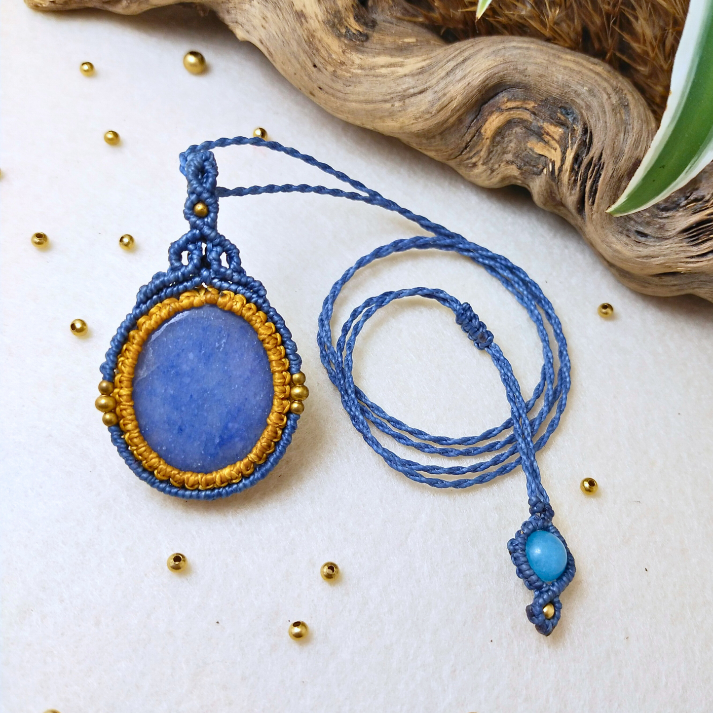 Halskette Ananda - Blauquarz